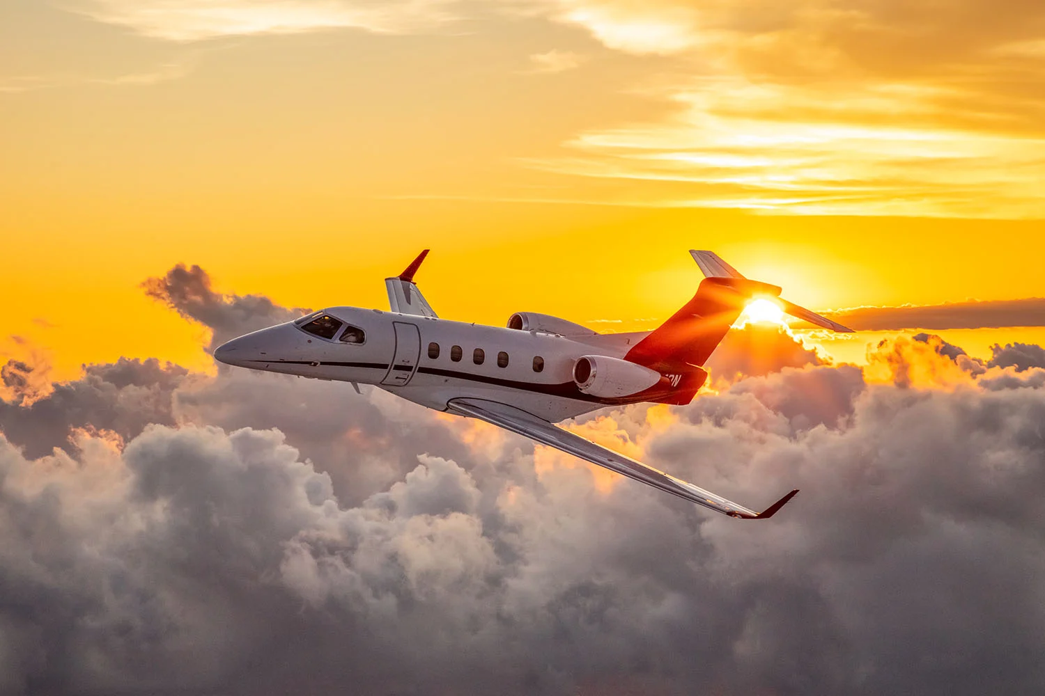 phenom-300-sunset